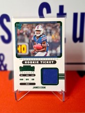 Nfl Panini Trading Cards James Cook 2022 Contenders RTS-JCO RC PATCH, Bills