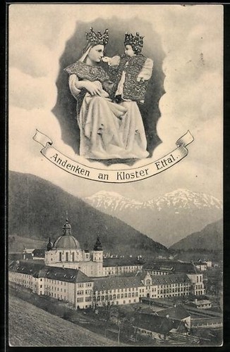 Ansichtskarte ettal kloster - ettal,,