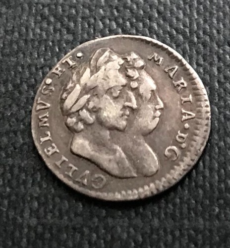 1693 two pence silber - pence,
