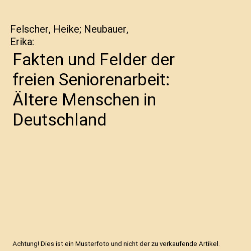 Fakten und felder der - fakten,