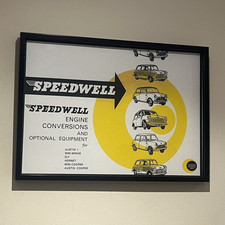 Speedwell Tuning & Conversion Equipment BMC Mini Cooper Garage Wandbild Poster