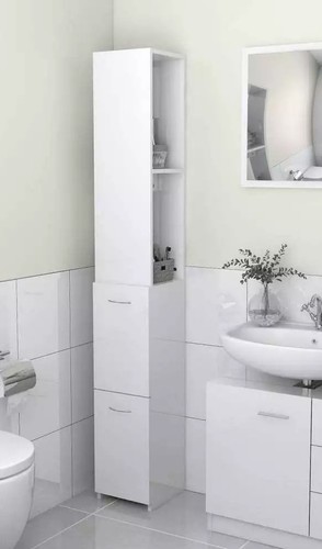 Badschrank hochschrank weiß - badschrank,