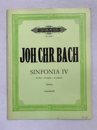 Noten chr bach sinfonia - chr., bach.