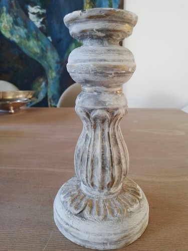 Holzkerzenhalter shabby chic - shabby,