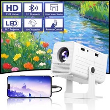 2025 Beamer Projektor 4K HD Smart Bluetooth Android TV Heimkino Mini Tragbar NEU