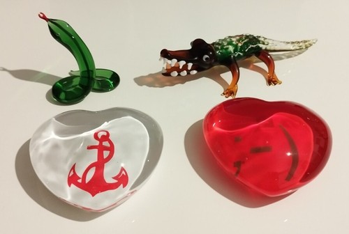 Glas deko figuren schlange - glas,
