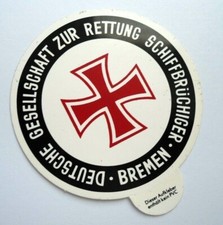 Werbe-Aufkleber DGzRS Deutsche Gesellschaft zur Rettung Schiffbrüchiger Bremen 