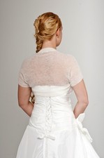 Braut Bolero Mohair creme NEU