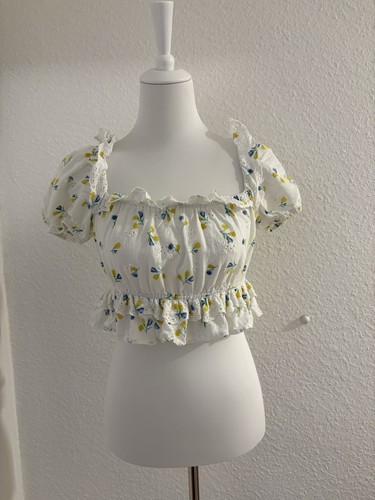 Crop bluse 100 baumwolle - bluse,