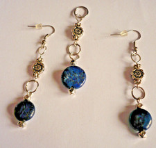 SchmuckSet blau Coin