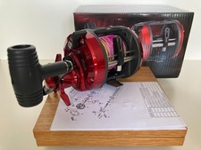 NEU ! GCTA 30LW-RH Multirolle Carbonbremsen 300m SCHNUR Angelrolle Norwegen Wels