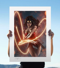 Wonder Woman - Fine Art Print - Jeehyung Lee - Sideshow - Limited - UNFRAMED