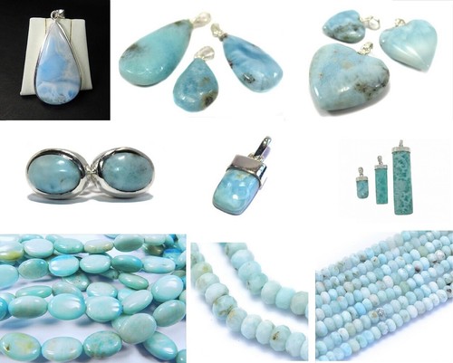 Echter larimar edelstein - ,
