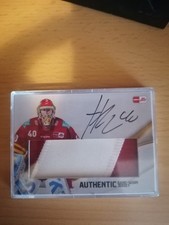 Henrik Haukeland, Game-Worn Signature Jersey Card, DEG 2023 /2024