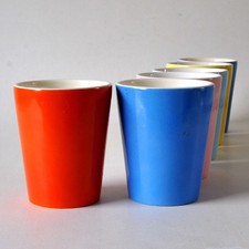 6 Waechtersbach KAKAO-BECHER, Keramik, 50er Jahre