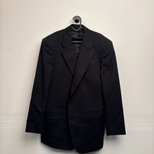 Burberry Blazer Herren schwarz Gr. 50 Sakko Made in Germany (Bennet-S)