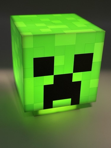 Minecraft creeper lampe - minecraft,