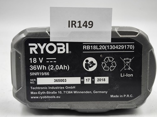 Ryobi batterie rb18l20 - 18,