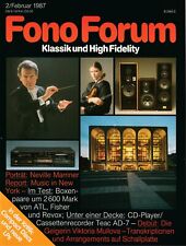 Fono Forum 2/1987  Neville Marriner, Boxen von Revox, CD-Pl/Cass.rec. von Teac  