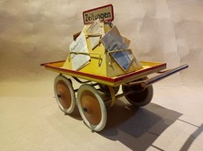 Old Kibri  Platform Newspaper Trolley - Zeitungswagen, long 20 cm, very good