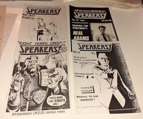 Speakeasy fanzine lot - lot, 1984
