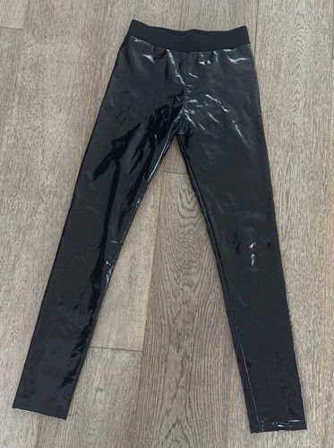 Schwarze lack leggings damen - lack-leggings,