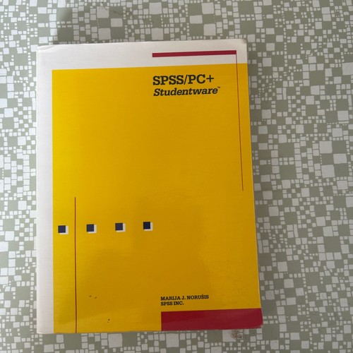 Spss studentware marija j - spss/pc+,