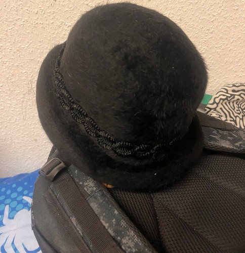 Damen topfhut cloche aus - aus, filz