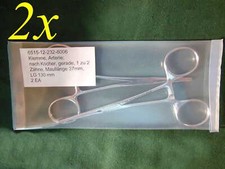 2x Kocher Arterienklemmen