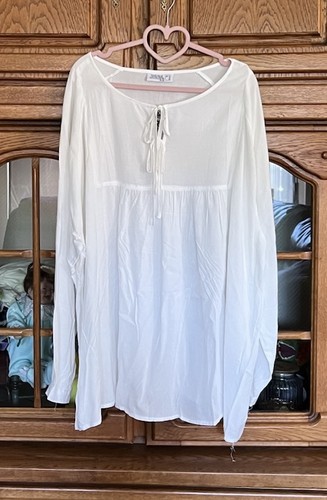 Janina langarm bluse weiß - bluse,