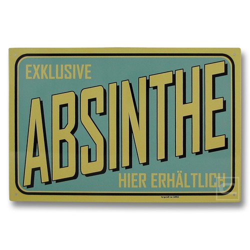 Absinthe reklameschild aus - reklameschild,