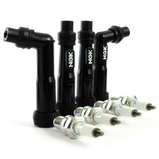 Honda CB 500 Four K0 K1 K2 Zündkerzen NGK DR7ES + Zündkerzenstecker Spark Plugs
