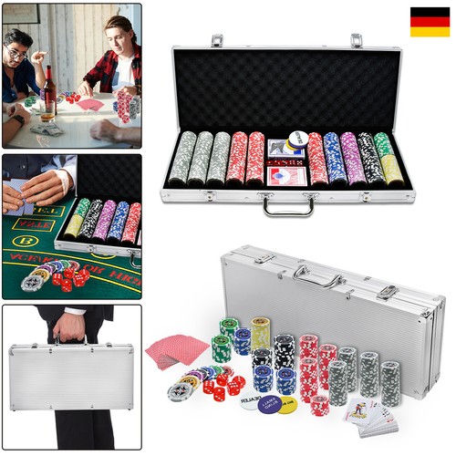 Pokerset pokerkoffer 500 laser - pokerkoffer,