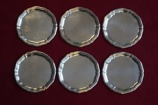 6 Glas-Untersetzer aus 830er