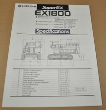 Hitachi EX1800 Excavator