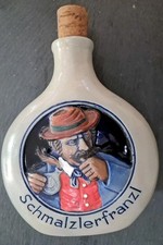 Steingut Schnupftabakflasche Schmalzlerfranzl – bayerisches Sammlerstück