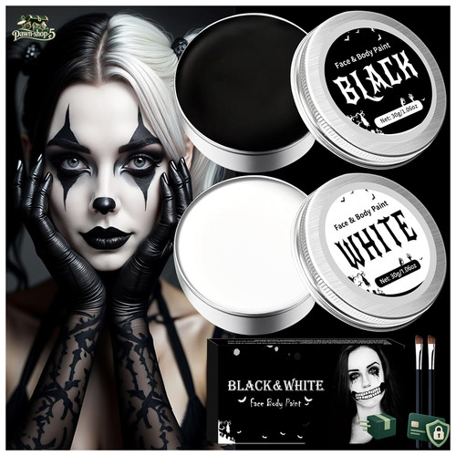 Halloween schminke set - halloween, schwarz