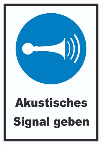 Akustisches signal geben - akustisches,