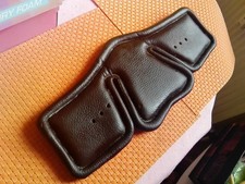 Stübben Equi-Soft Sattelgurt Leder Polster - BRAUN / ebony - passend f. 50-150cm