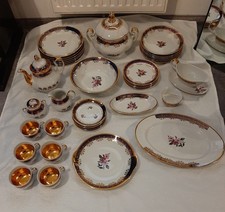 Karlsbader Porzellan Essservice, Kaffeeservice 33 Teile, ca 40 jahre alt