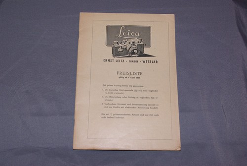 Prospekt broschüre leica - ,