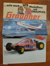 Graupner Katalog Werbebroschüre aus der 70er Modellbaukatalog