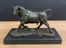 Bronzefigur Stier 21 cm Skulptur Bulle Figur Antik Stil StatueTierfigur Bronze
