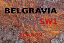 Blechschild 20x30 Belgravia