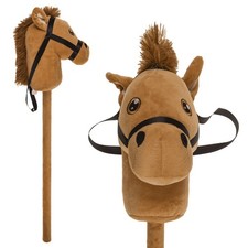 Steckenpferd mit Halfter Braun