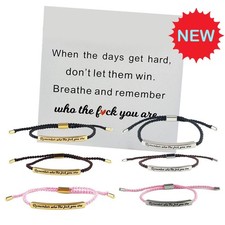 Inspirierendes Armband "Remember Who You Are" - Motivationsschmuck Geschenke NEU