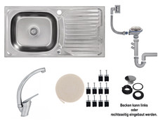 100x50 Edelstahl Einbauspüle