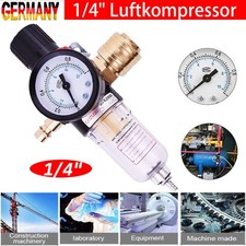 1/4" Druckluft Regler Druckminderer Wasserabscheider Wartungseinheit Kompressor.