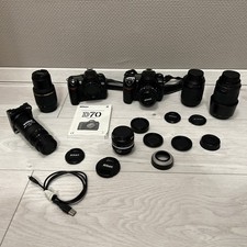 Nikon Konvolut! Nikon Spiegelreflexkamera D200 und D70 mit 5 Objektiven!