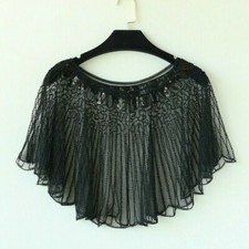 Damen Cape Poncho Spitze Netz